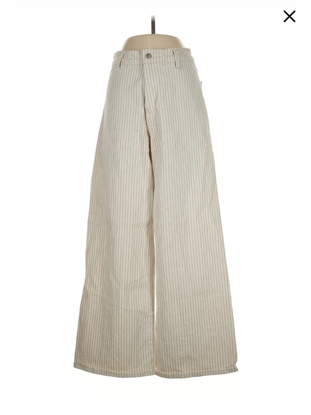 Universal Thread women’s  Cream high waisted sailor pants Thin Navy Pinstripes